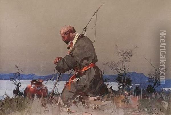 Pecheur Russe Oil Painting - Sergee Kolesnikoff