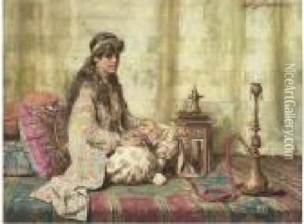 The Hareem Favourite Oil Painting - John Henry Henshall