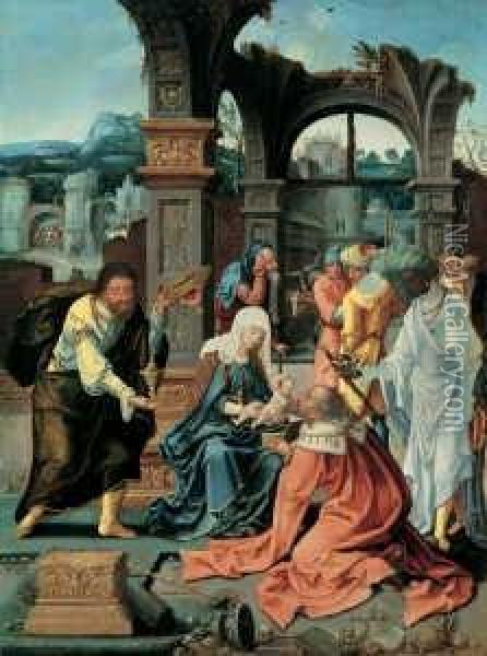 Dornicke, Gen. Meister Von 1518 Und Werkstatt Oil Painting - Jan van Dornicke