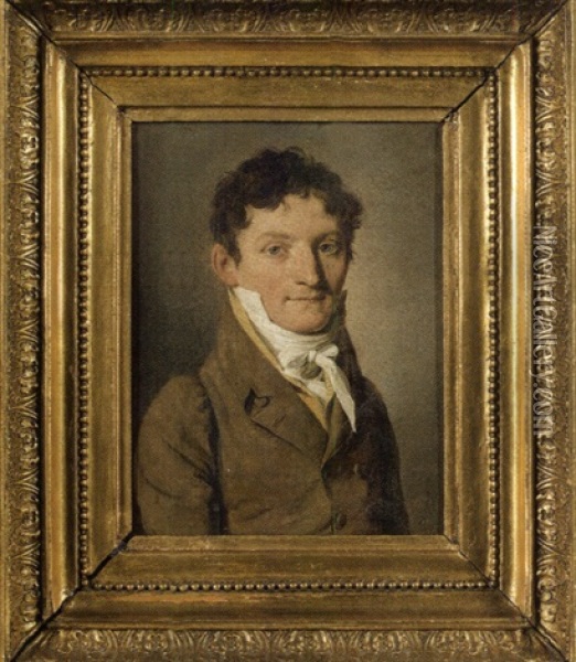 Portrait D'abraham G. Perront Oil Painting - Louis Leopold Boilly