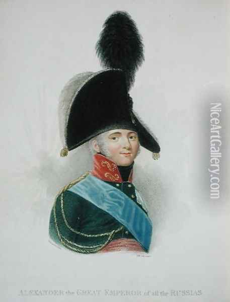Alexander 1777-1825 the Great Emperor of all the Russias Oil Painting - Pinchon, Jean Antoine