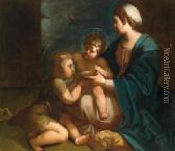 Madonna Della Scodella Oil Painting - Annibale Carracci