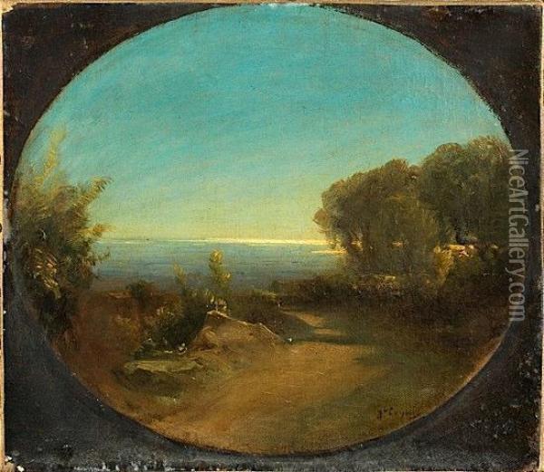 Paysage D'italie Oil Painting - Jean-Baptiste Carpeaux