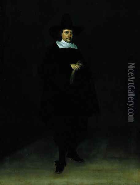 Portrait of Burgermeister Jan Roever 1610-61 Oil Painting - Gerard Terborch