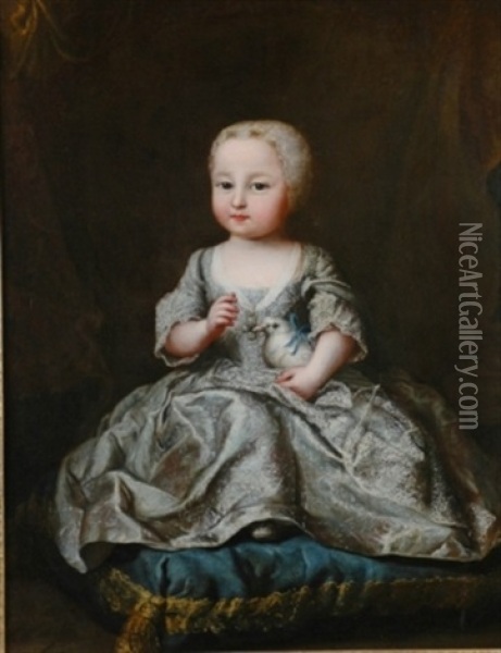 Une Jeune Princesse De La Maison De France Oil Painting - Nicolas de Largilliere