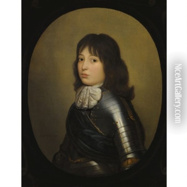 Portrait Of Prince Edward, Count Palatine Of Simmern Oil Painting - Gerrit Van Honthorst