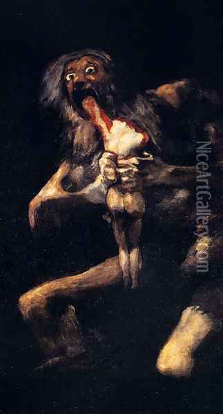 Saturn Devouring His Sons Oil Painting - Francisco De Goya y Lucientes