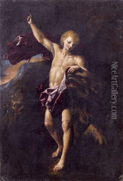 Daniel Dans La Fosse Aux Lions Oil Painting - Bartolomeo Guidobono