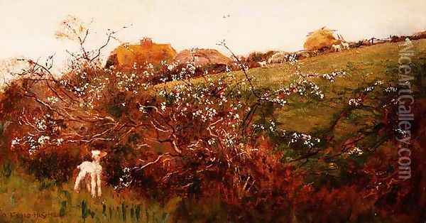 Springtime Oil Painting - A. Foord Hughes