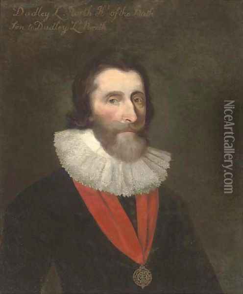 Portrait of Dudley, 4th Baron North (1602-1648) Oil Painting - Daniel Mytens