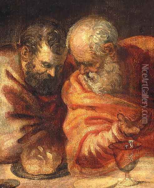Two Prophets Oil Painting - Jacopo Tintoretto (Robusti)