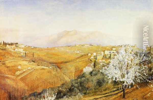Tuscany Oil Painting - Henry Roderick Newman