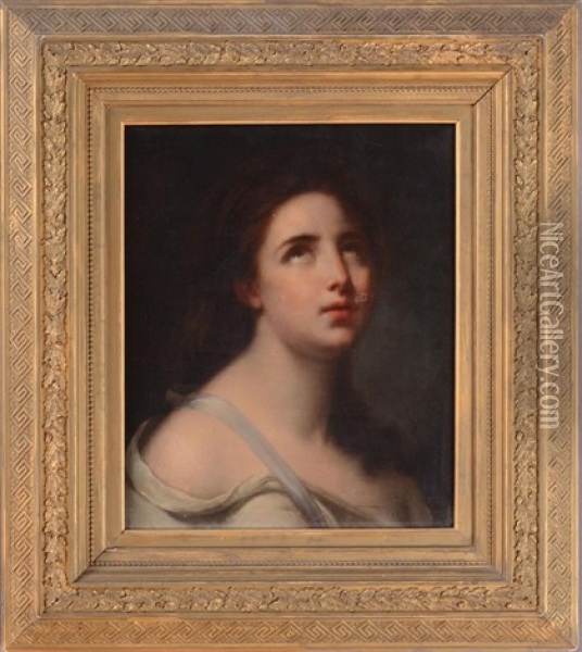 Portrait Of A Lady Oil Painting - Jean Baptiste Greuze