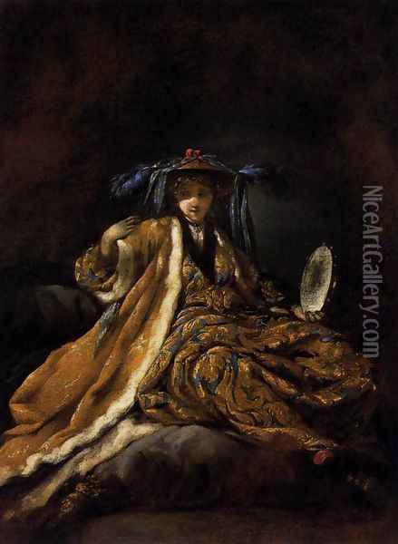 Greek Sultana 1748 Oil Painting - Jean Barbault