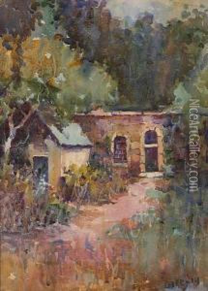 Path To A House, Monterey Oil Painting - Selden Connor Gile