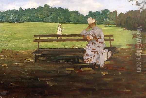 Prospect Park, Brooklyn Oil Painting - William Merritt Chase