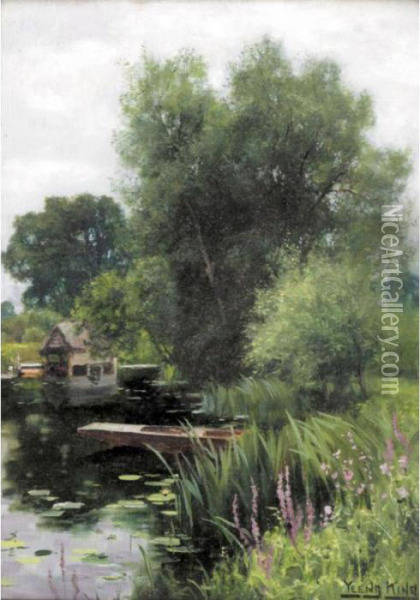 The Boat House Oil Painting - Henry John Yeend King