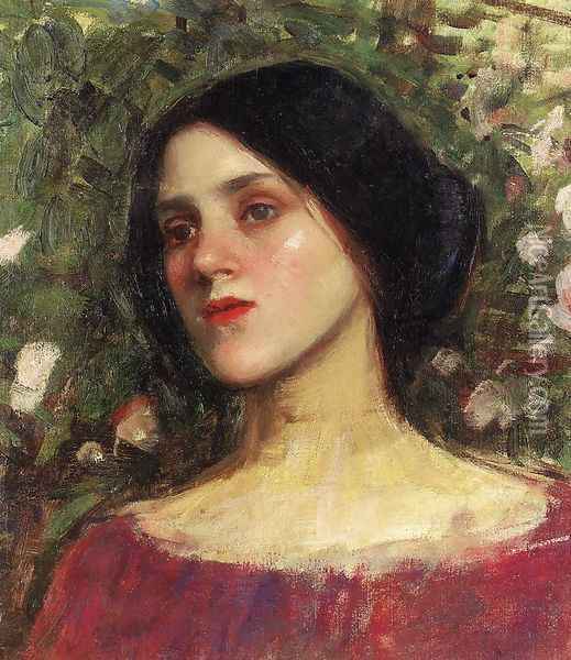 The Rose Bower 1910 Oil Painting - John William Waterhouse