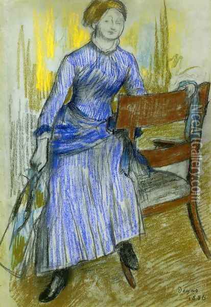 Helene Rouart (Mme. Marin) Oil Painting - Edgar Degas