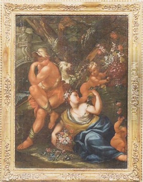 Pastorelleria Oil Painting - Domenico Piola