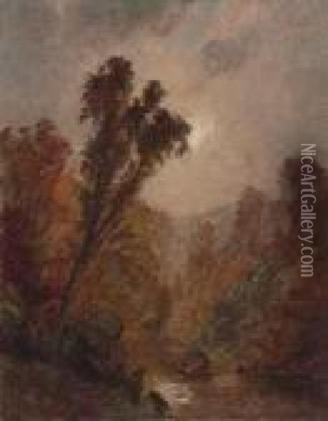 Autumn Oil Painting - Jasper Francis Cropsey