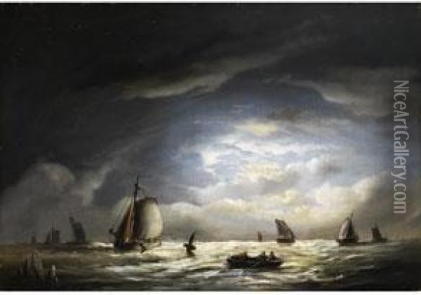 Marine Oil Painting - Nicolaas Riegen