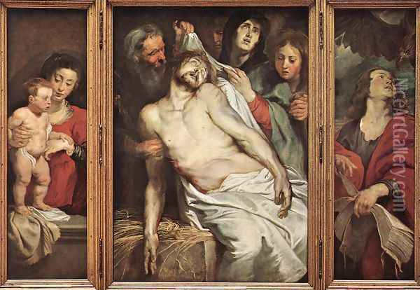 Lamentation of Christ 1617-18 Oil Painting - Peter Paul Rubens