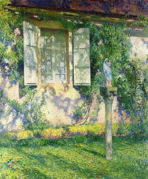 The Facade of Marquayrol Oil Painting - Henri Martin