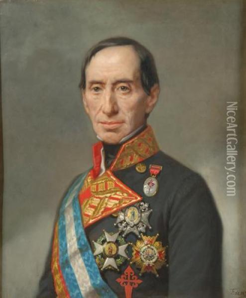 Don Manuel De Goyeneche Oil Painting - Federico De Madrazo De Ochoa