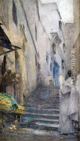 Gasse In Einer Orientalischen Altstadt Oil Painting - Pascal Adolphe Jean Dagnan-Bouveret