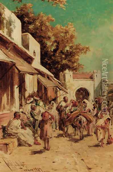 Tangier Oil Painting - Pollok Sinclair Nisbet