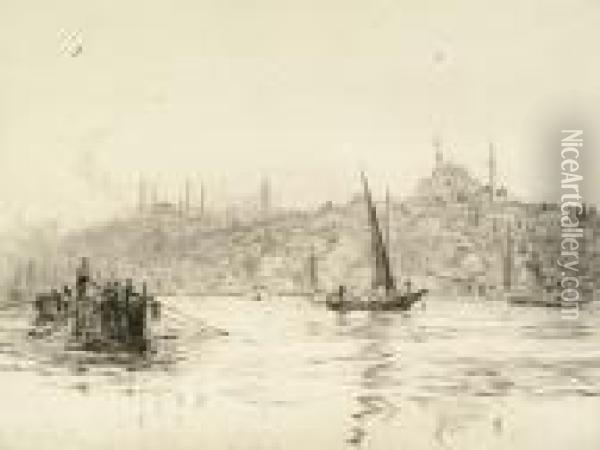 Istanbul Oil Painting - William Lionel Wyllie
