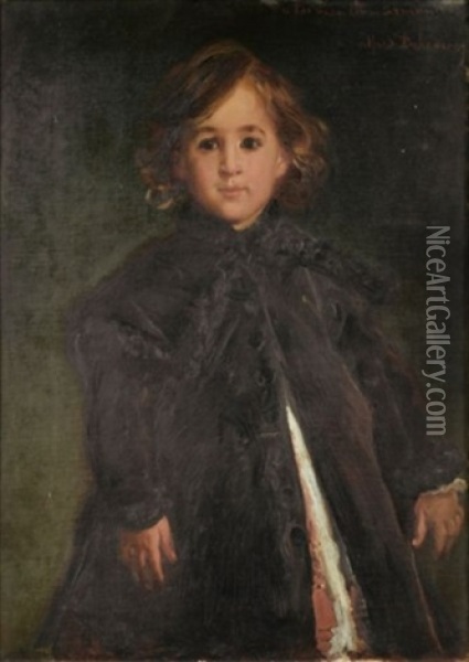 Portrait D'enfant Oil Painting - Edme Alexis Alfred Dehodencq