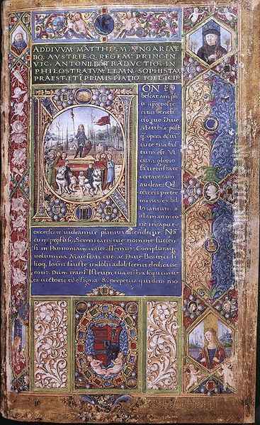 Codex Heroica By Philostratus Oil Painting - Attavante Degli Attavanti