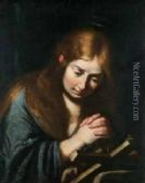La Maddalena Oil Painting - Bernardo Strozzi