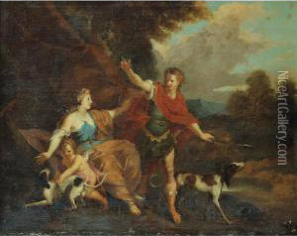 Venus Et Adonis [ ; Venus And Adonis ; Oil On Canvas ] Oil Painting - Pierre-Jacques Cazes