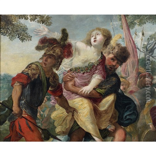 L'enlevement De Persephone Oil Painting - Claude Vignon