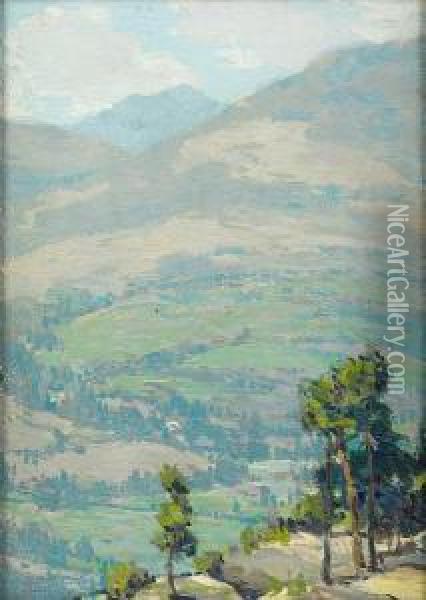 California Landscape, Palo Alto Oil Painting - Frank Howard Marshall