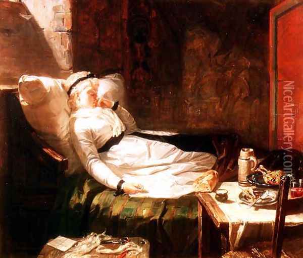 The Prison of the Concierge Oil Painting - Edward Matthew Ward