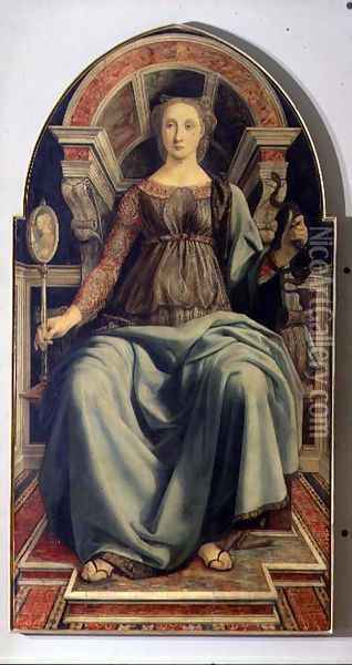 Prudence, c.1470 Oil Painting - Piero del Pollaiolo