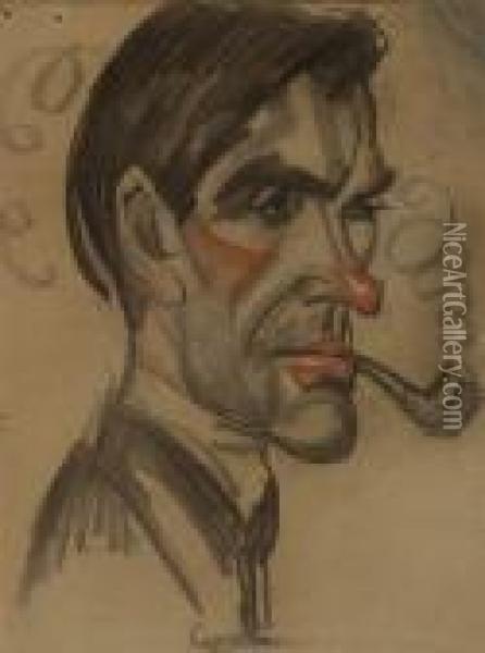 Portrait Of Arnout Colnot Oil Painting - Leo Gestel