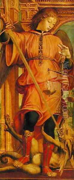 St. Michael Oil Painting - Bernadino Zenale