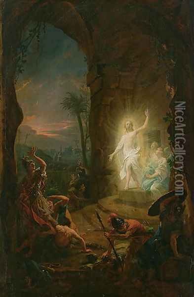 The Resurrection, 1763 Oil Painting - Johann Heinrich The Elder Tischbein