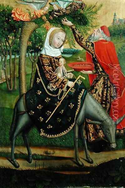 The Flight into Egypt, from the Dome Altar, 1499 Oil Painting - Absolon Stumme