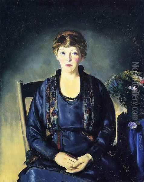Portrait Of Laura Oil Painting - George Wesley Bellows