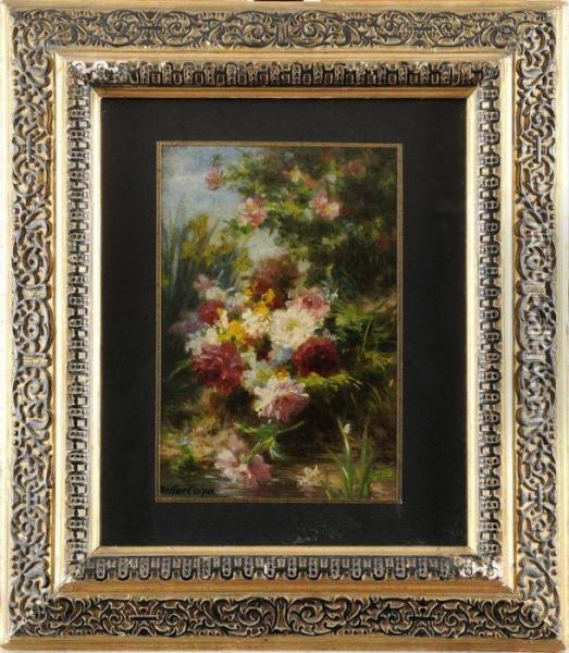 Bouquet De Pivoines Oil Painting - Charles Etienne Corpet