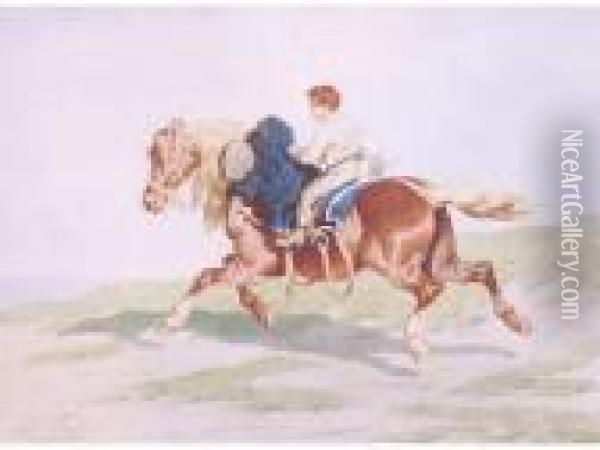 Jeune Cavalier Oil Painting - Theodore Fort