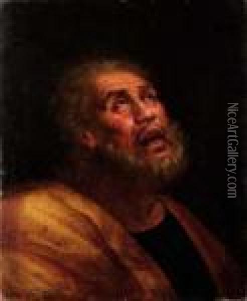 San Pietro Penitente (?) Oil Painting - Salvator Rosa