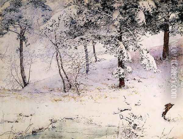 Snow Laden Oil Painting - Walter Launt Palmer