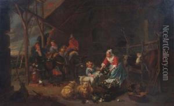 Rutley Oil Painting - Jan Jozef, the Younger Horemans